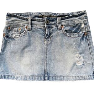 American Eagle Outfitters Distressed Denim Skirt - Size 2
